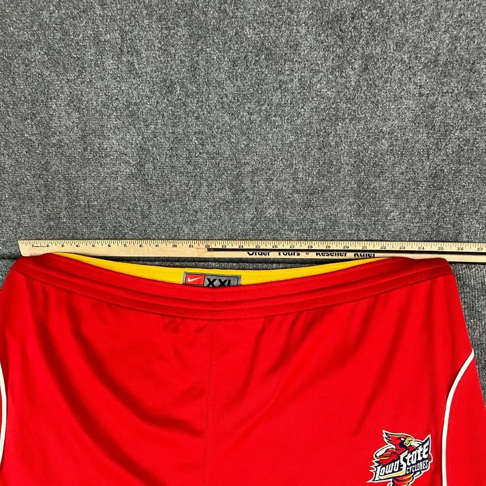 Nike Team Iowa State Shorts Men XXL Red Athletic Mesh NCAA Basketball Reversable